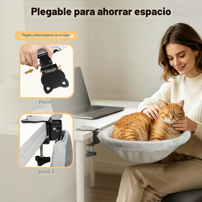 Cama Plegable para Gatos de Escritorio